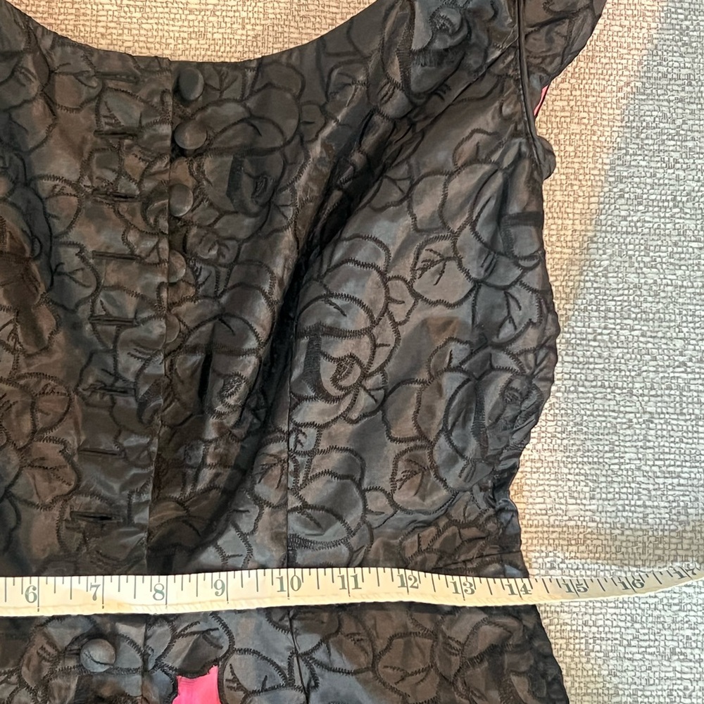 Betsey Johnson Vintage Y2K Black Evening Dress with Pink Lining - Picture 15 of 15